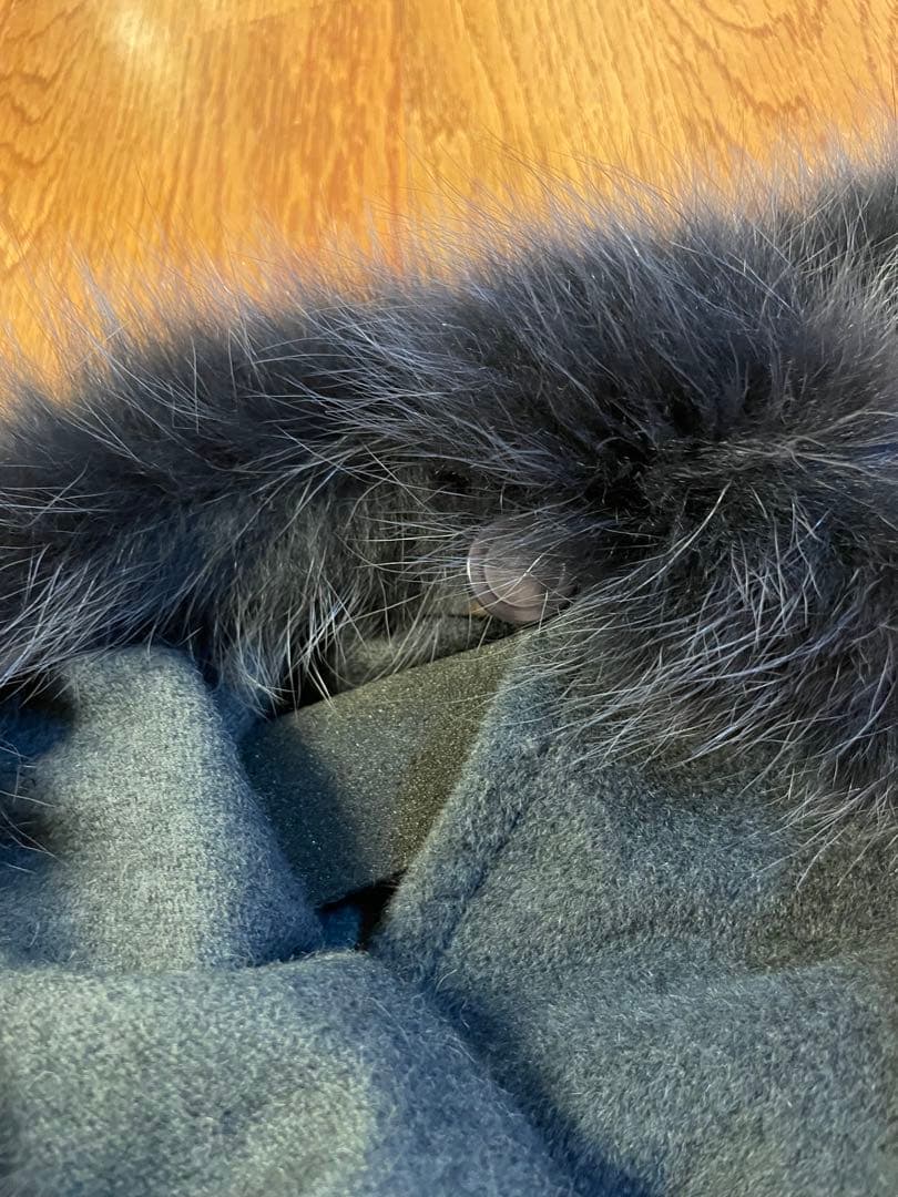 フォックスファーマント　アンゴラウール　ポンチョ