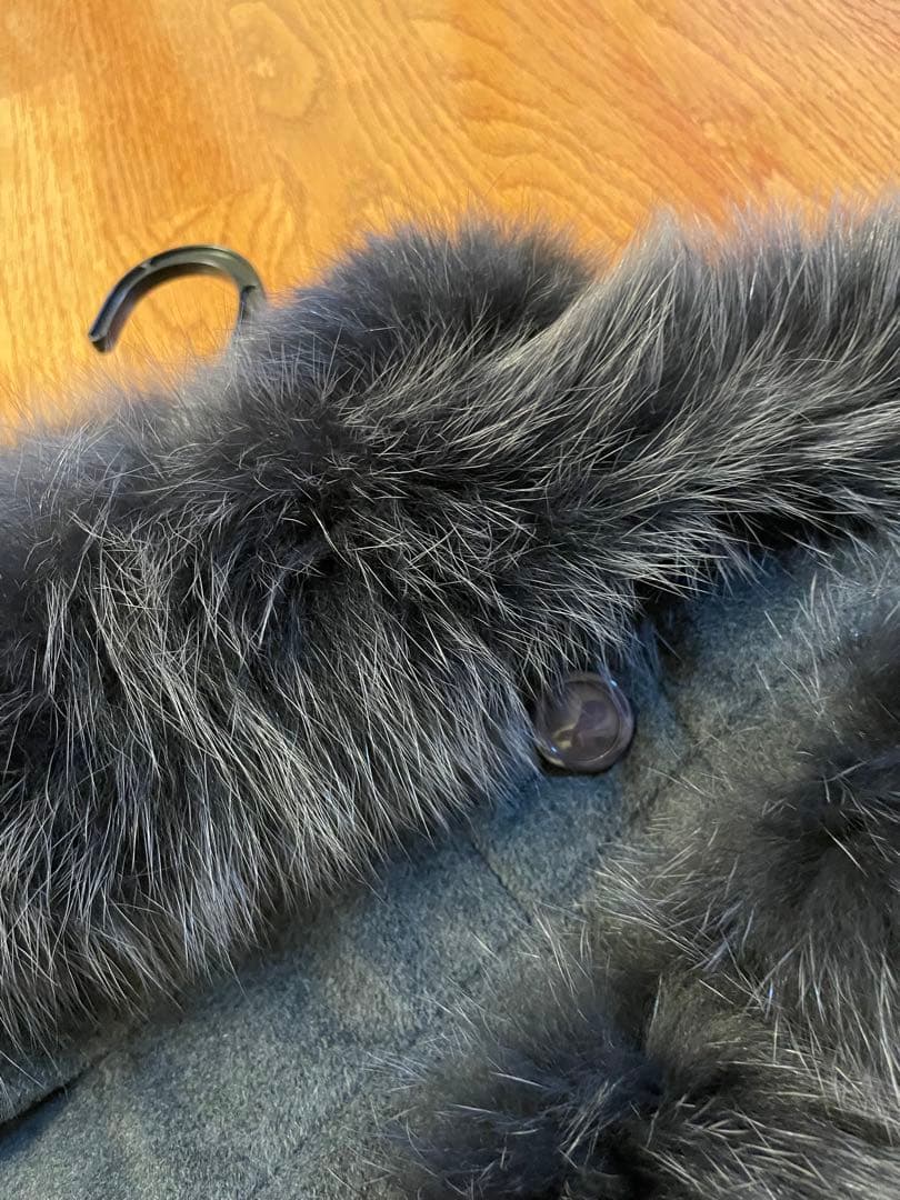 フォックスファーマント　アンゴラウール　ポンチョ