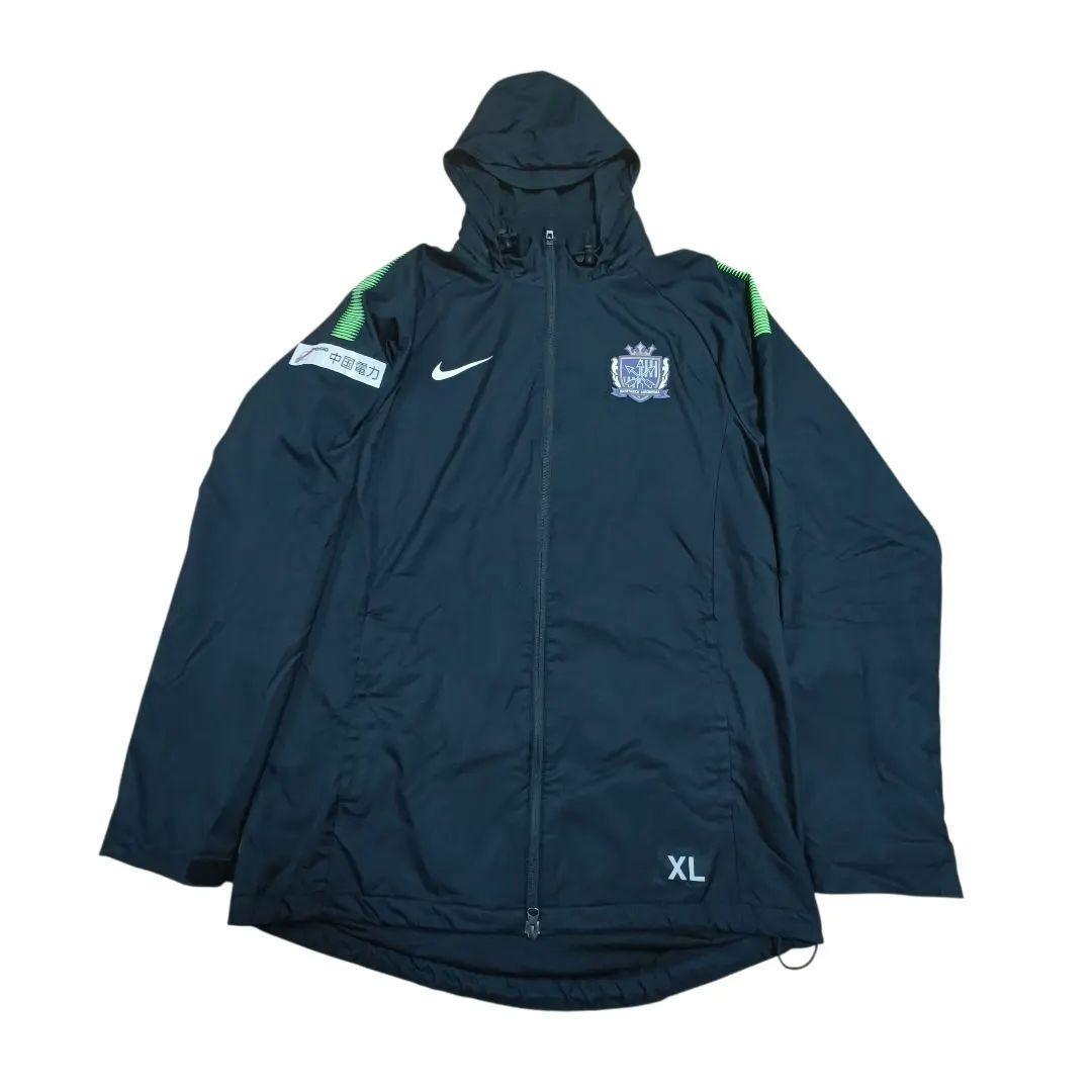 サンフレッチェ広島　スタッフ支給品　XL　NIKE　ウィンドブレーカー　ブラック