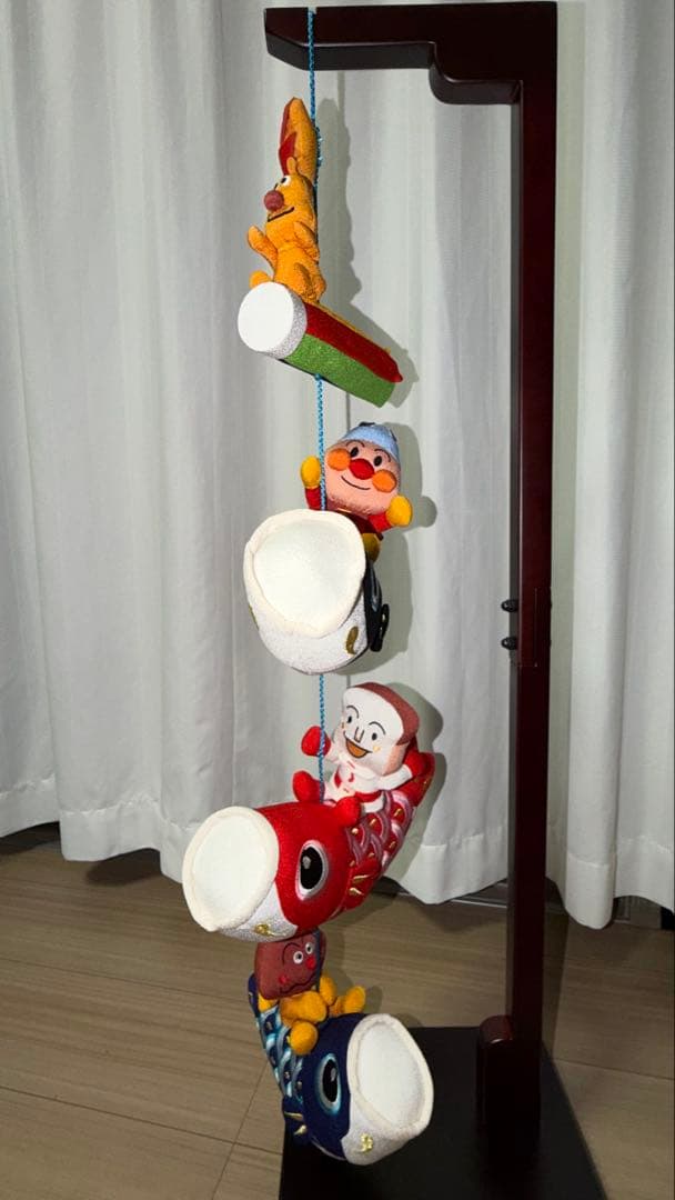 アンパンマン 鯉のぼり　室内用 節句　高さ約90cm