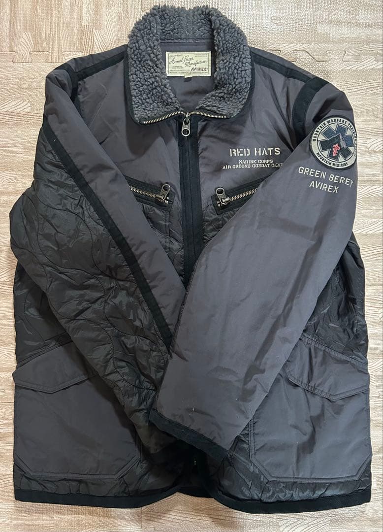 AVIREX アビレックス キルト アーミー ジャケット NO.6192155