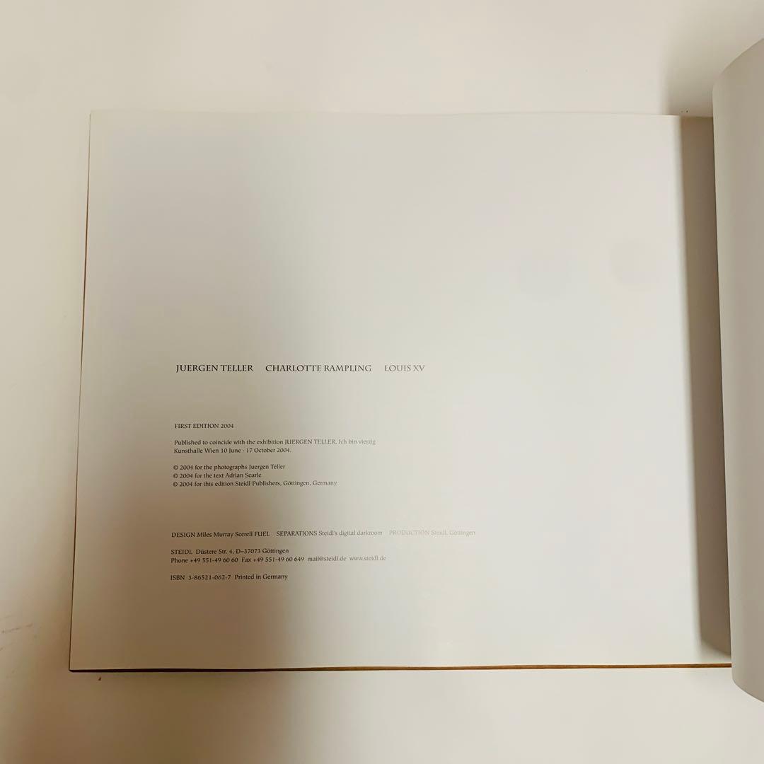 ユルゲン・テラー　写真集　Juergen Teller: Louis XV