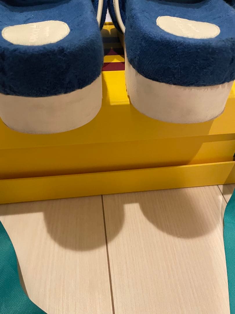 GUCCI×adidas コラボ 青 スライドサンダル　sm