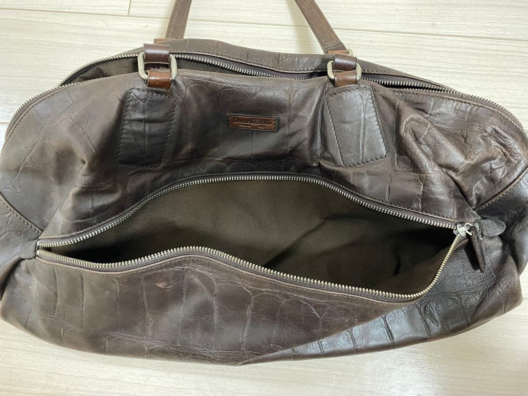 Daniel&Bob ダークブラウン ボストンバッグ