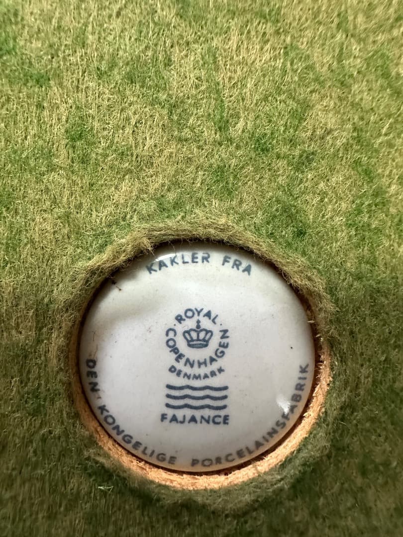 ロイヤルコペンハーゲン✖️ハスレヴ　アンモナイトサイドテーブル北欧家具ビンテージ