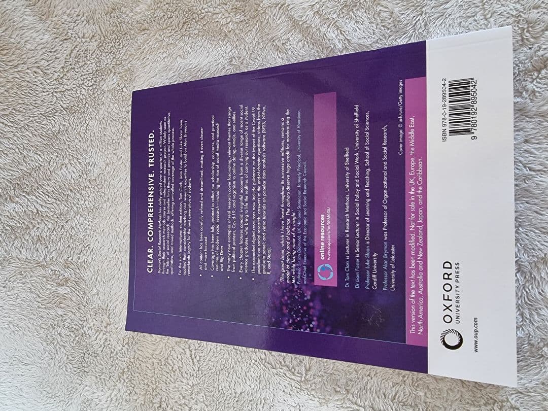 洋書 SOCIAL RESEARCH METHODS - Alan Bryman