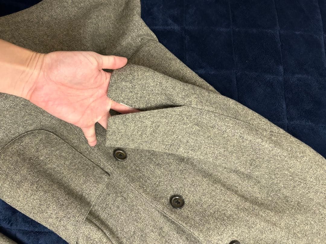 LARDINI グレー チェスターコート M