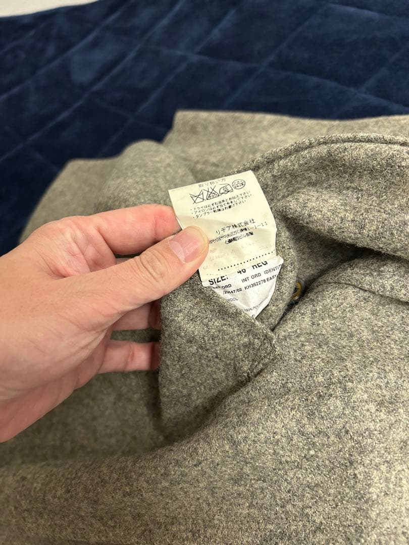 LARDINI グレー チェスターコート M