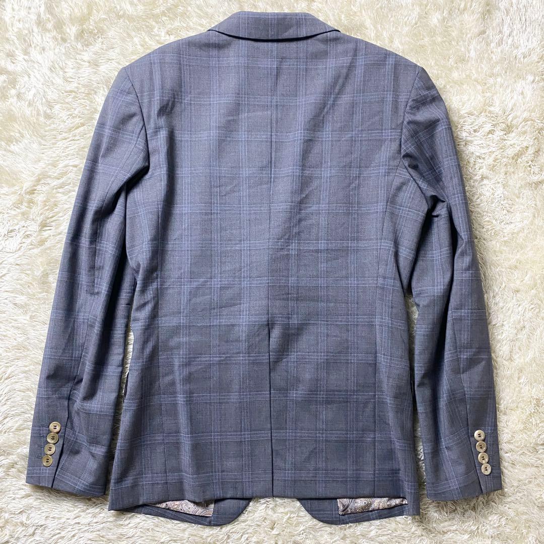 【美品】ロイスマン スリーピース セットアップ レダ ペイズリー グレー