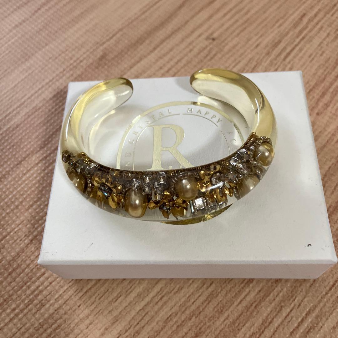 RUKA ビジュー付きバングル