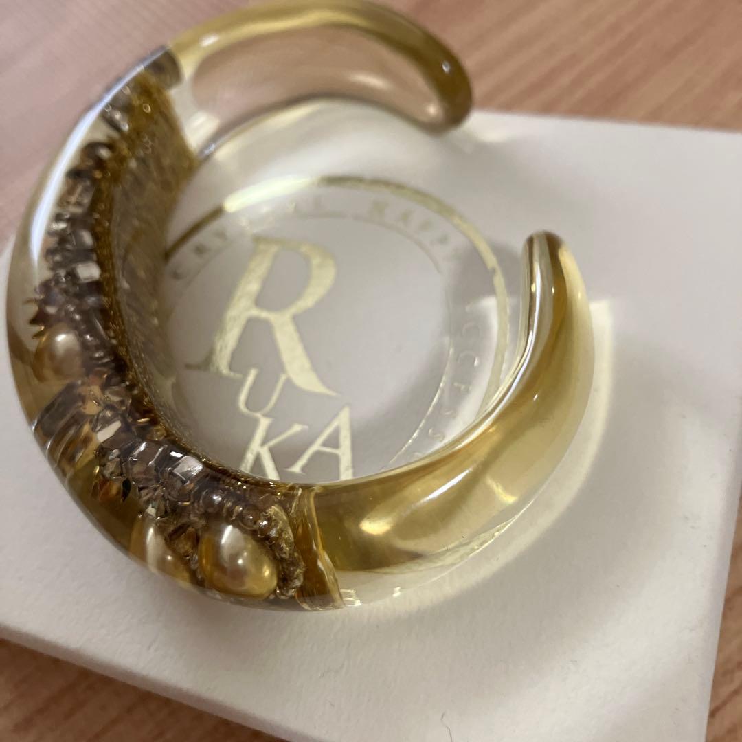 RUKA ビジュー付きバングル