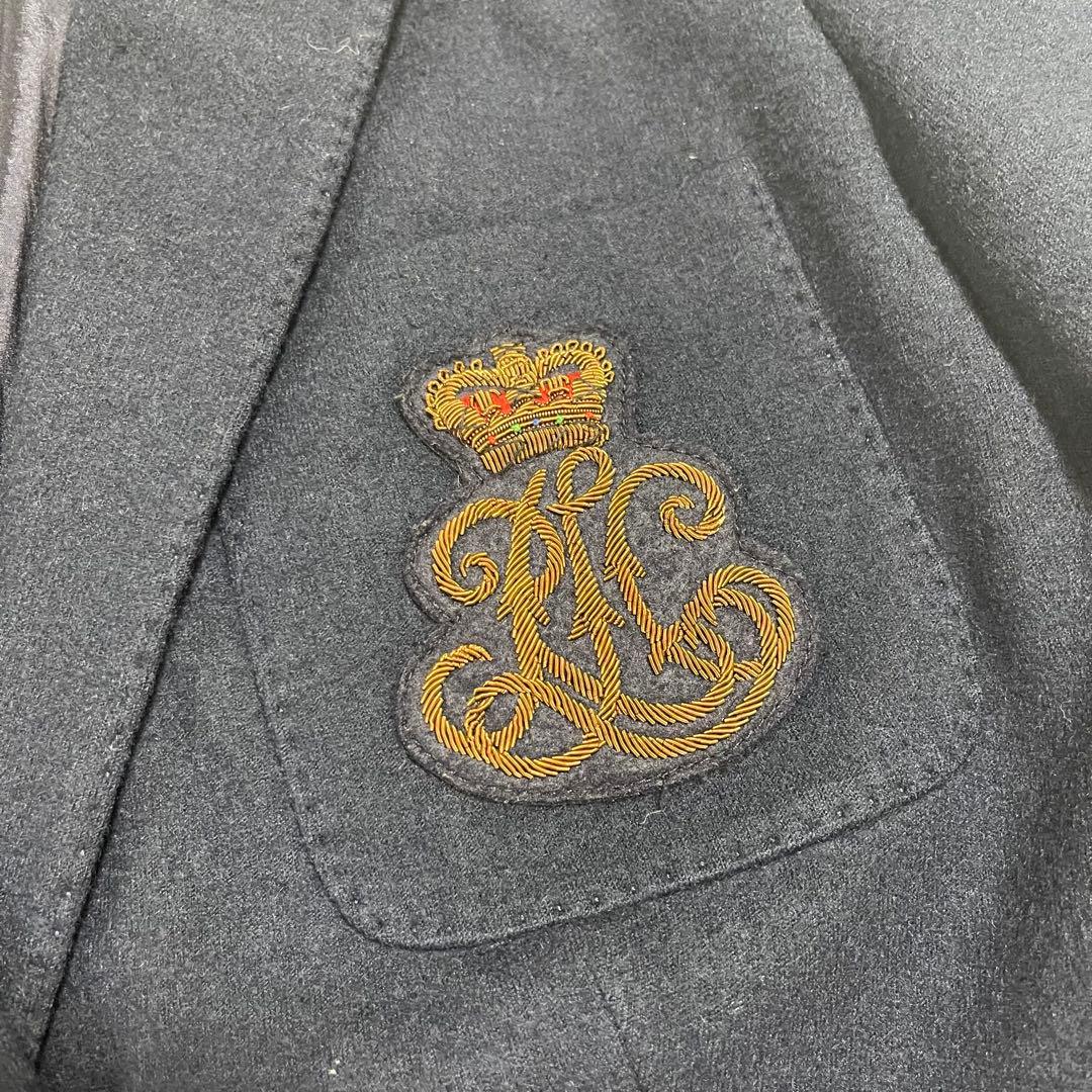 美品⭐︎ラルフローレン　レディース　テーラードジャケット　ウール　エンブレム　4