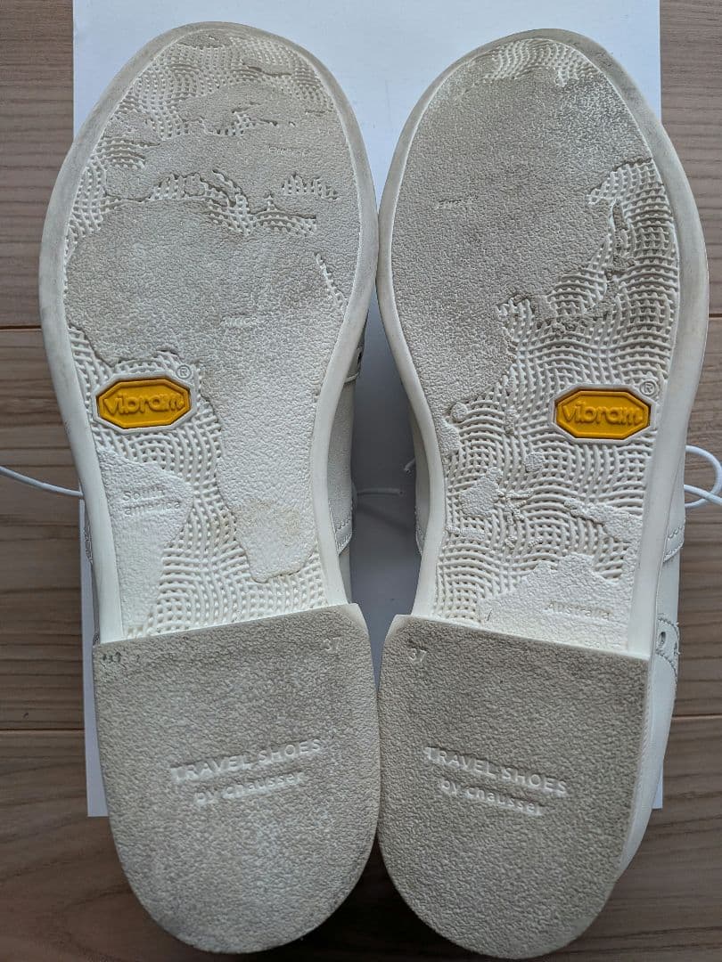 TRAVEL SHOES by chausser ホワイト レースアップ靴37