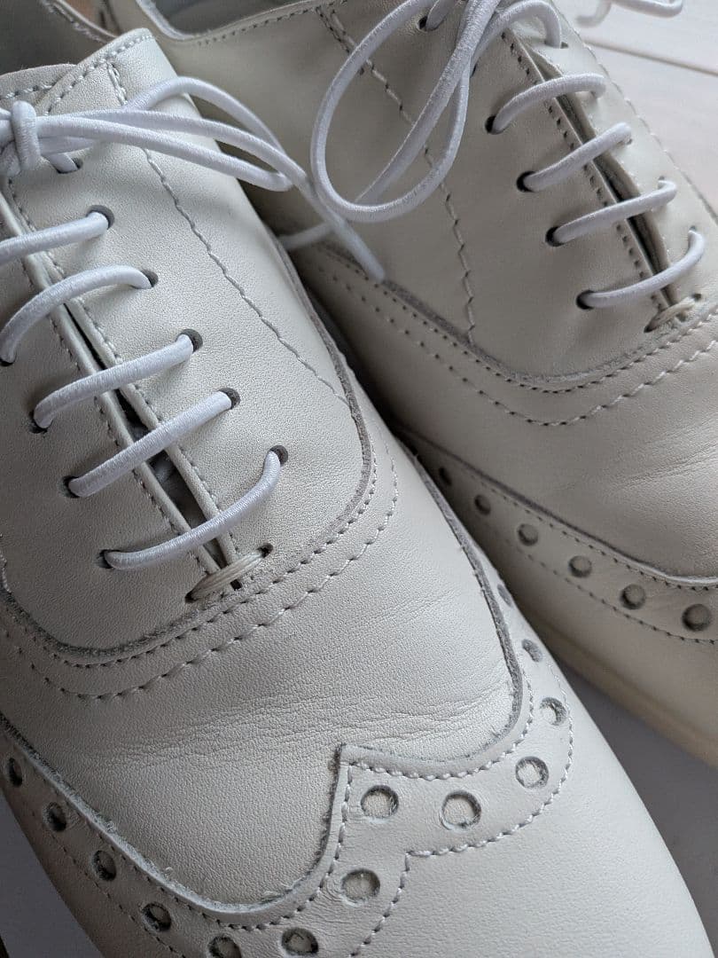 TRAVEL SHOES by chausser ホワイト レースアップ靴37