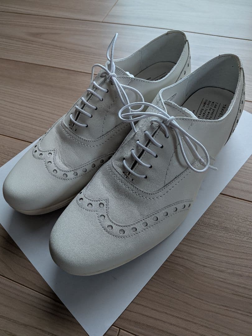 TRAVEL SHOES by chausser ホワイト レースアップ靴37