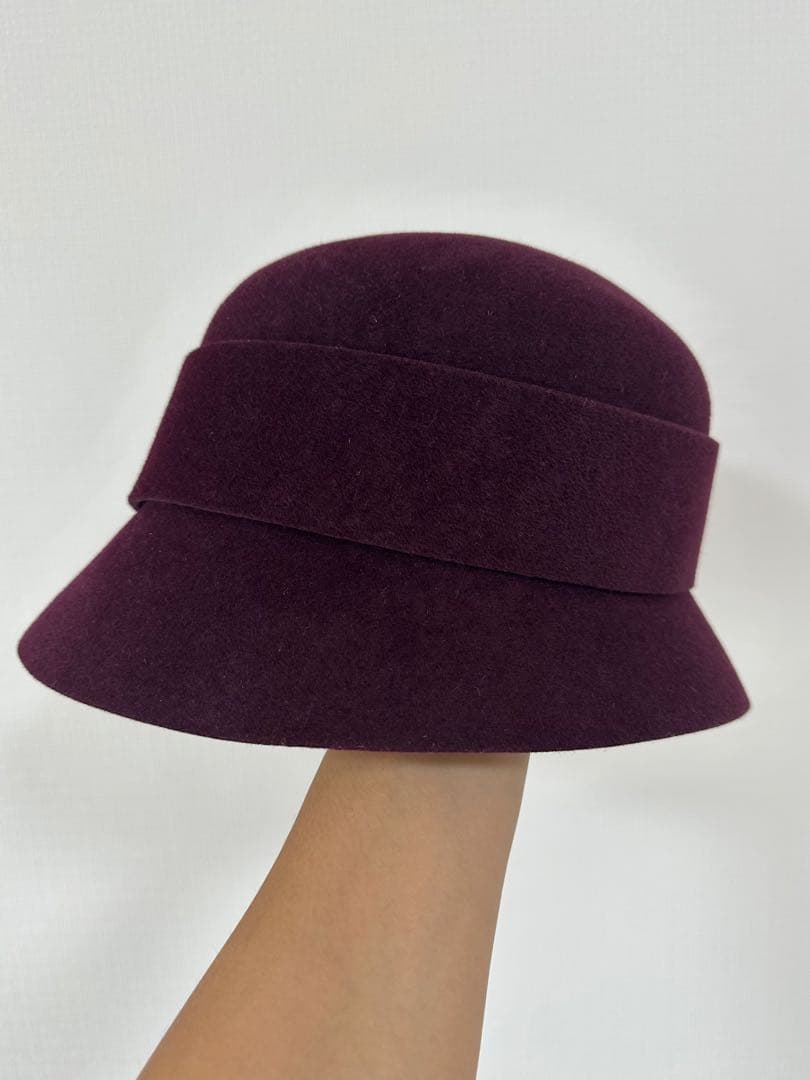 ルビア　　maxim ワインレッドクラシックハット