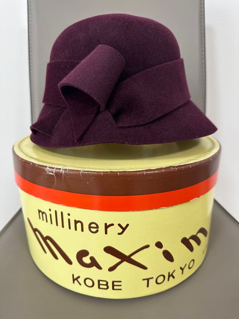 ルビア　　maxim ワインレッドクラシックハット