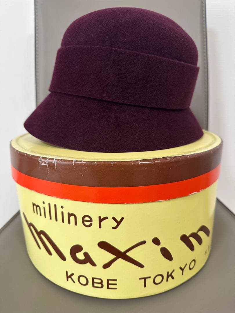 ルビア　　maxim ワインレッドクラシックハット