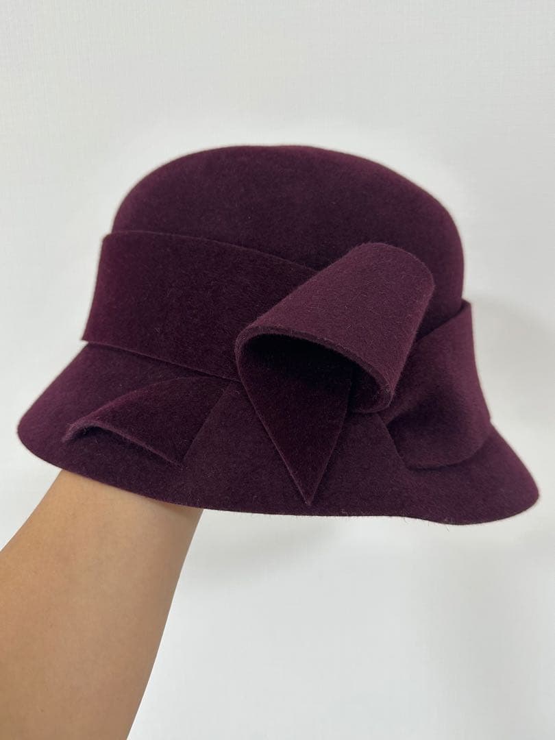 ルビア　　maxim ワインレッドクラシックハット