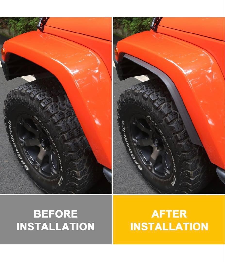 フロント&リアフェンダーフレア 2007-Jeep Wranglerラングラー