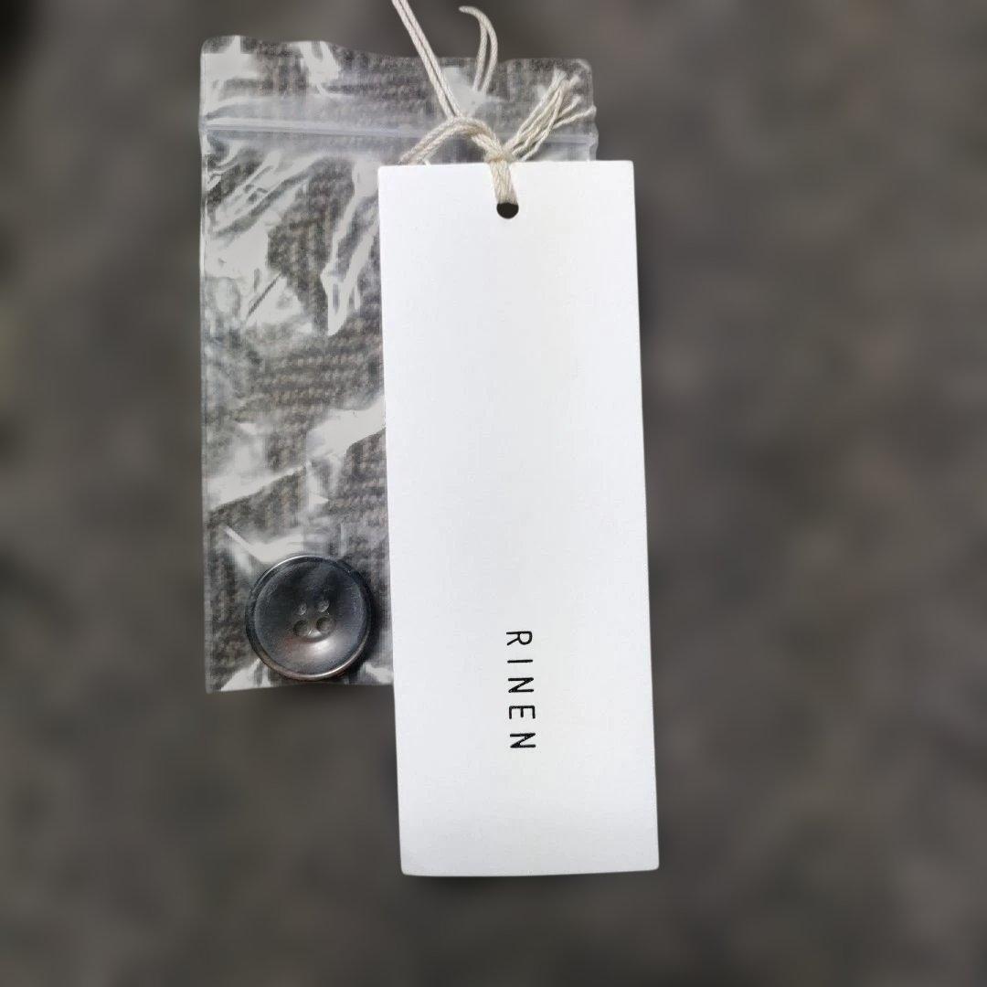 RINEN リネン 1/6ツィードヘリンボーン　ラグランノーカラージャケット 3