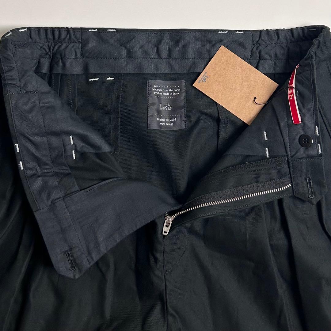 【未使用】Leh(レー)5タックコットンサルエルパンツ/ブラック/2020AW