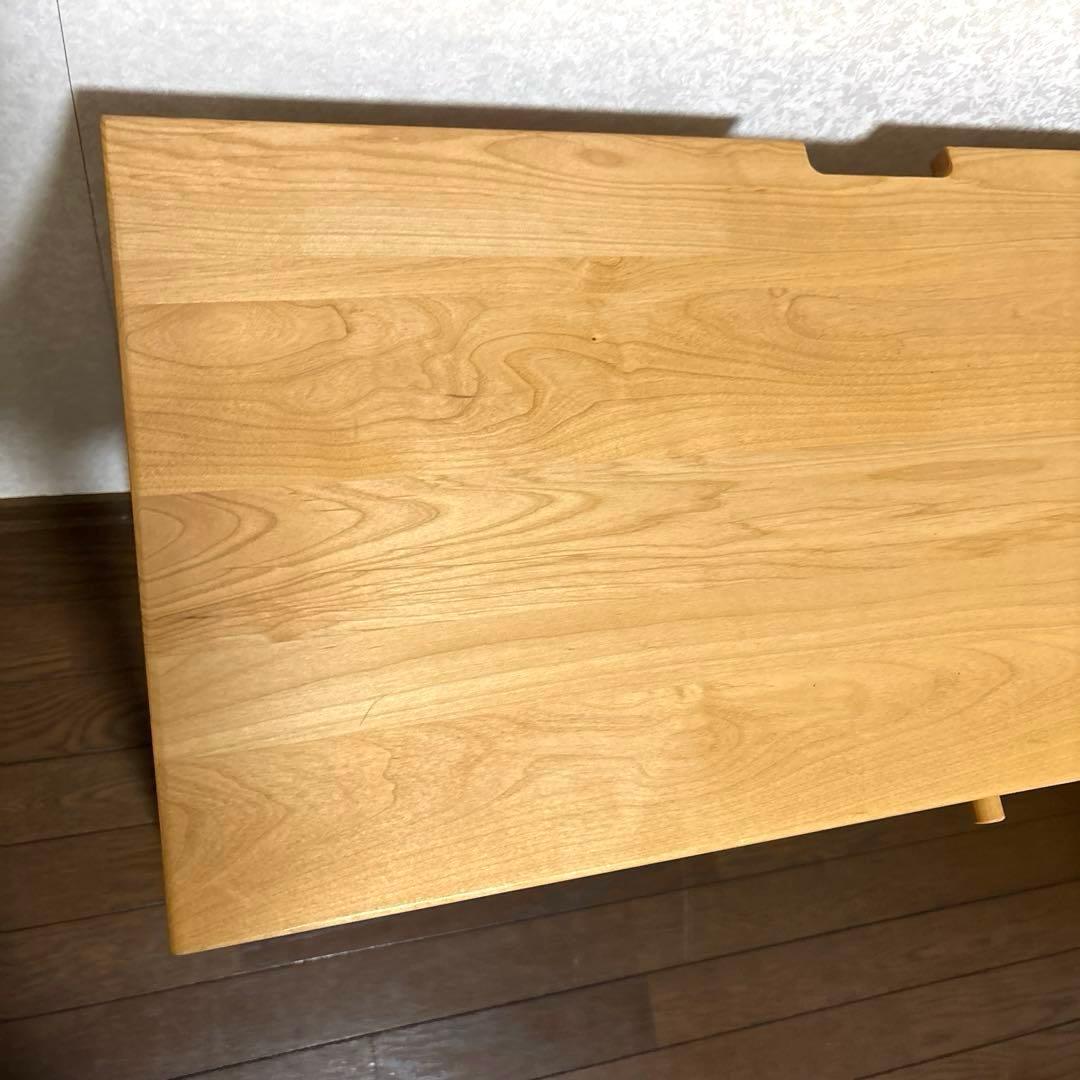 【美品】ベルメゾン コンパクトデスク PCデスク 等に アルダー材