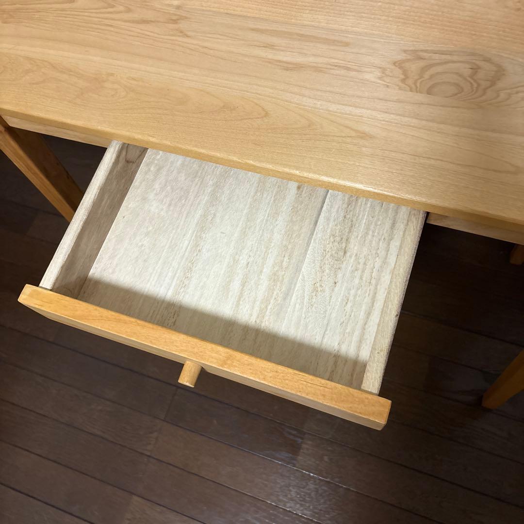 【美品】ベルメゾン コンパクトデスク PCデスク 等に アルダー材