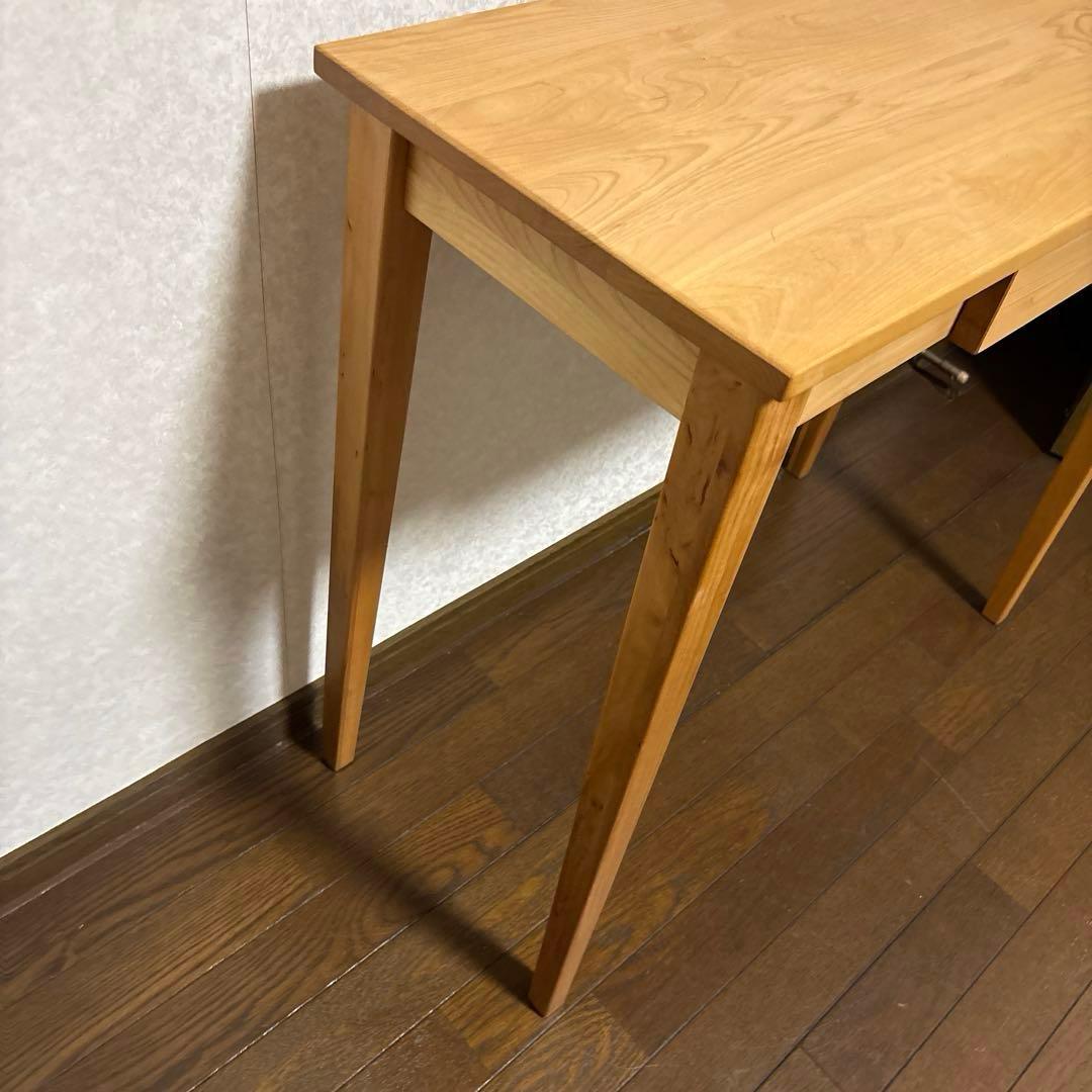 【美品】ベルメゾン コンパクトデスク PCデスク 等に アルダー材