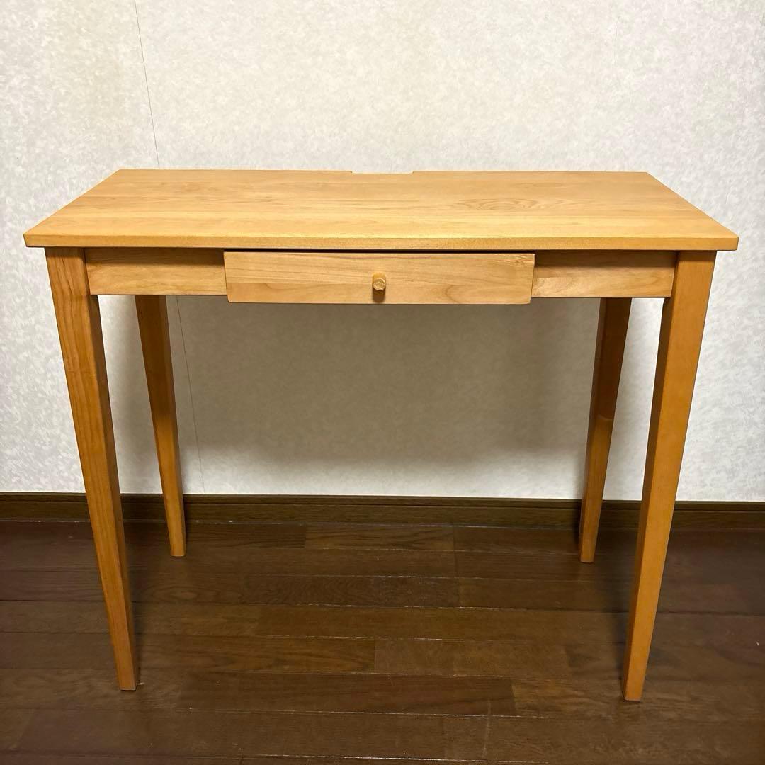 【美品】ベルメゾン コンパクトデスク PCデスク 等に アルダー材