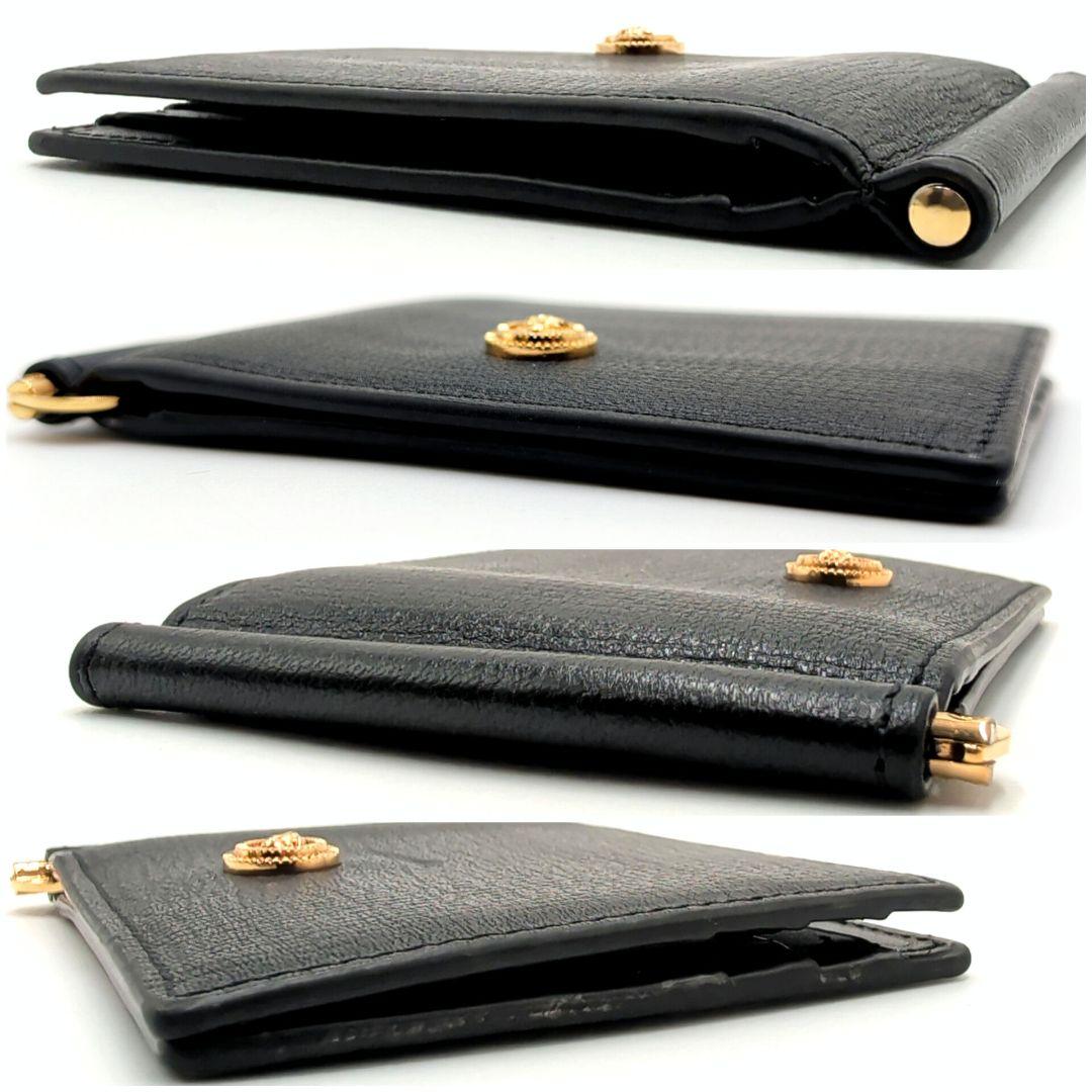 現行 VERSACE ヴェルサーチ マネークリップ ビギー メデューサ ブラック