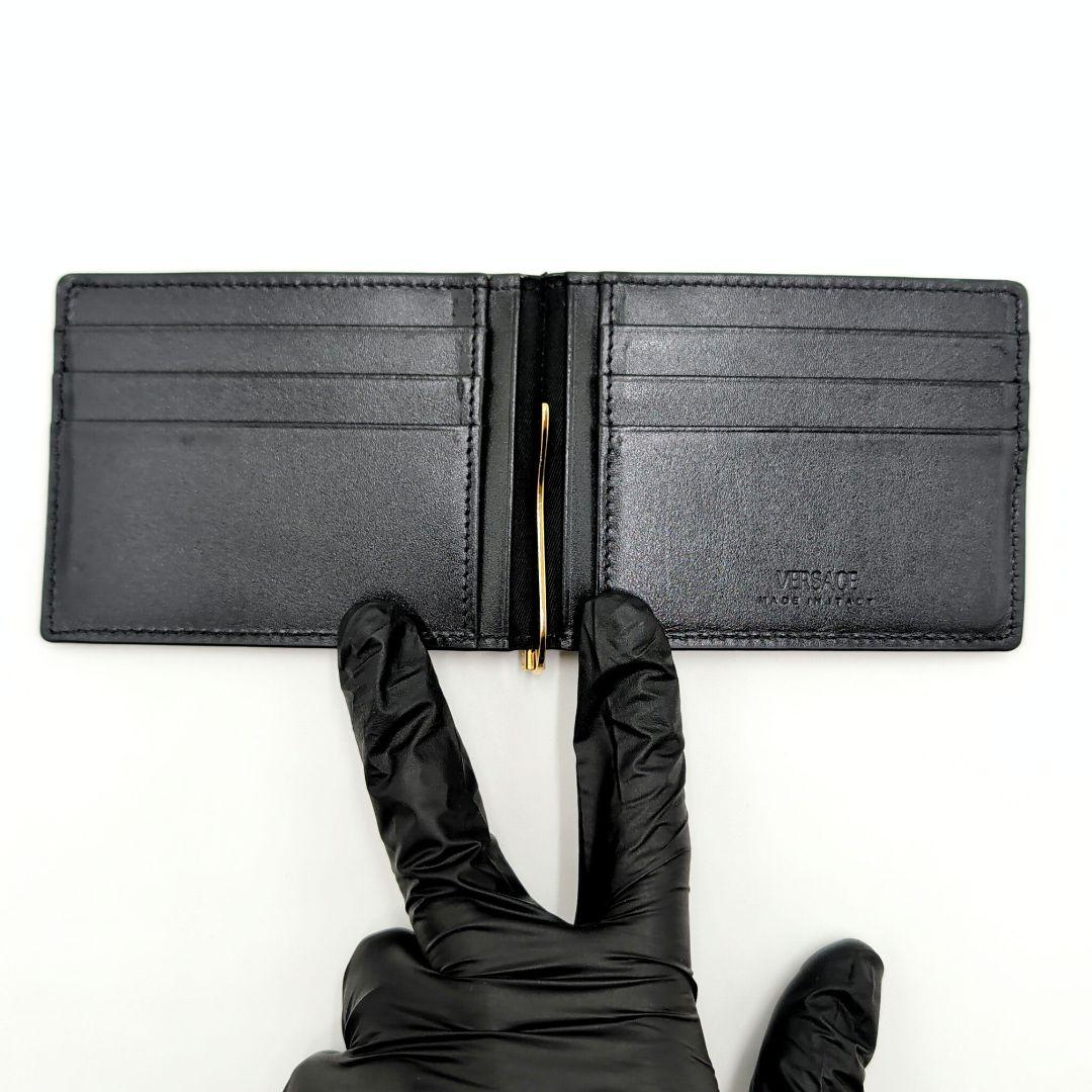 現行 VERSACE ヴェルサーチ マネークリップ ビギー メデューサ ブラック