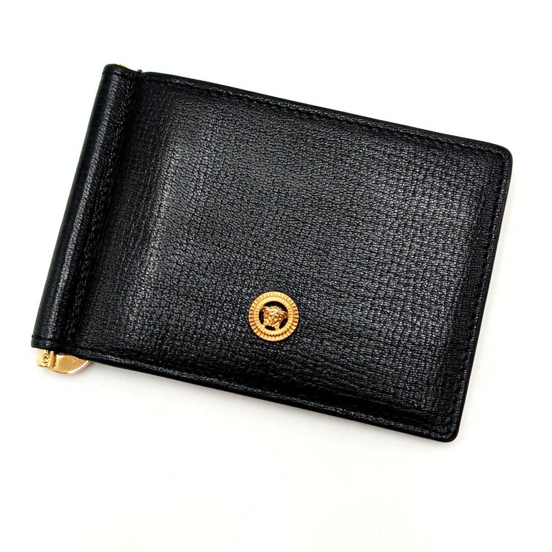 現行 VERSACE ヴェルサーチ マネークリップ ビギー メデューサ ブラック