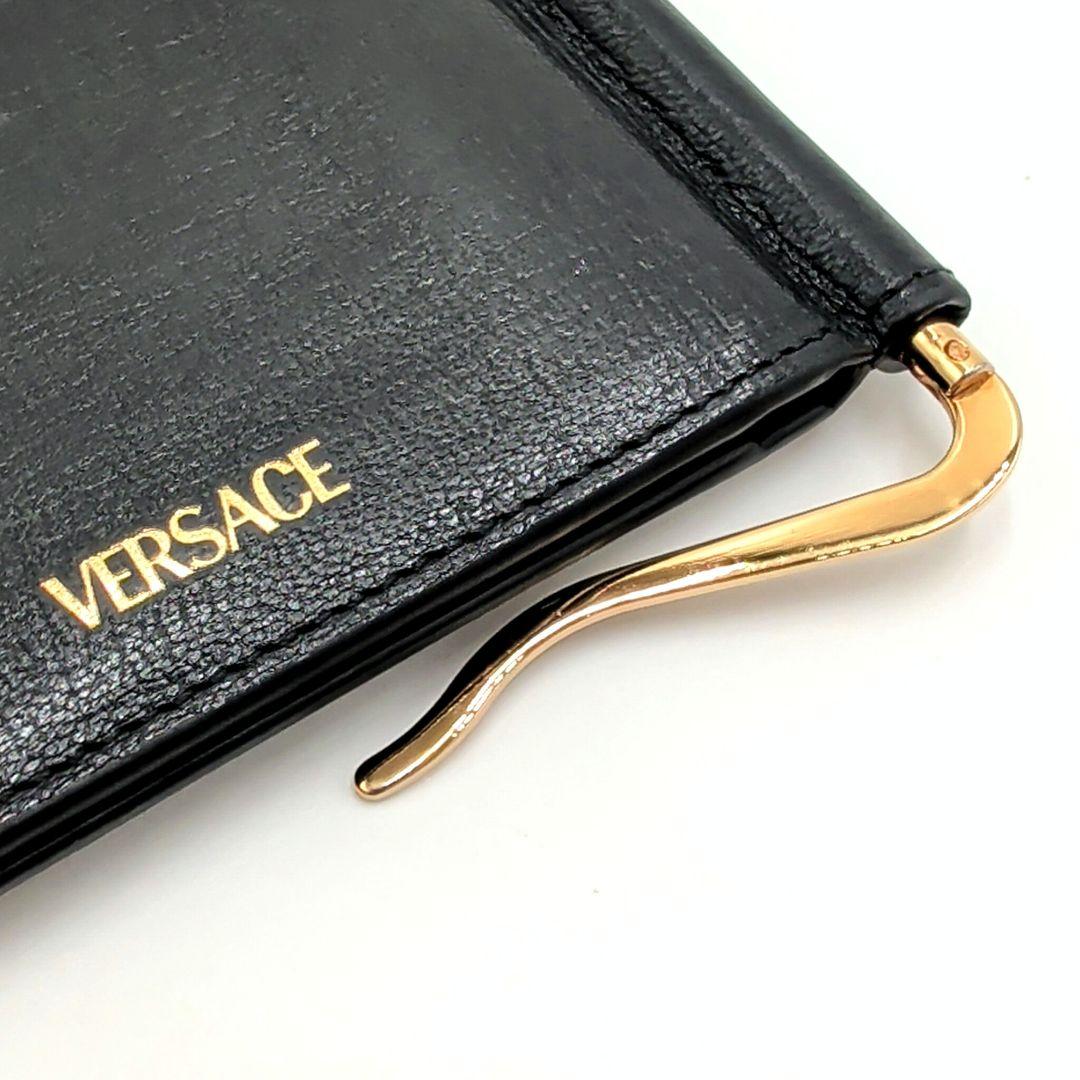 現行 VERSACE ヴェルサーチ マネークリップ ビギー メデューサ ブラック