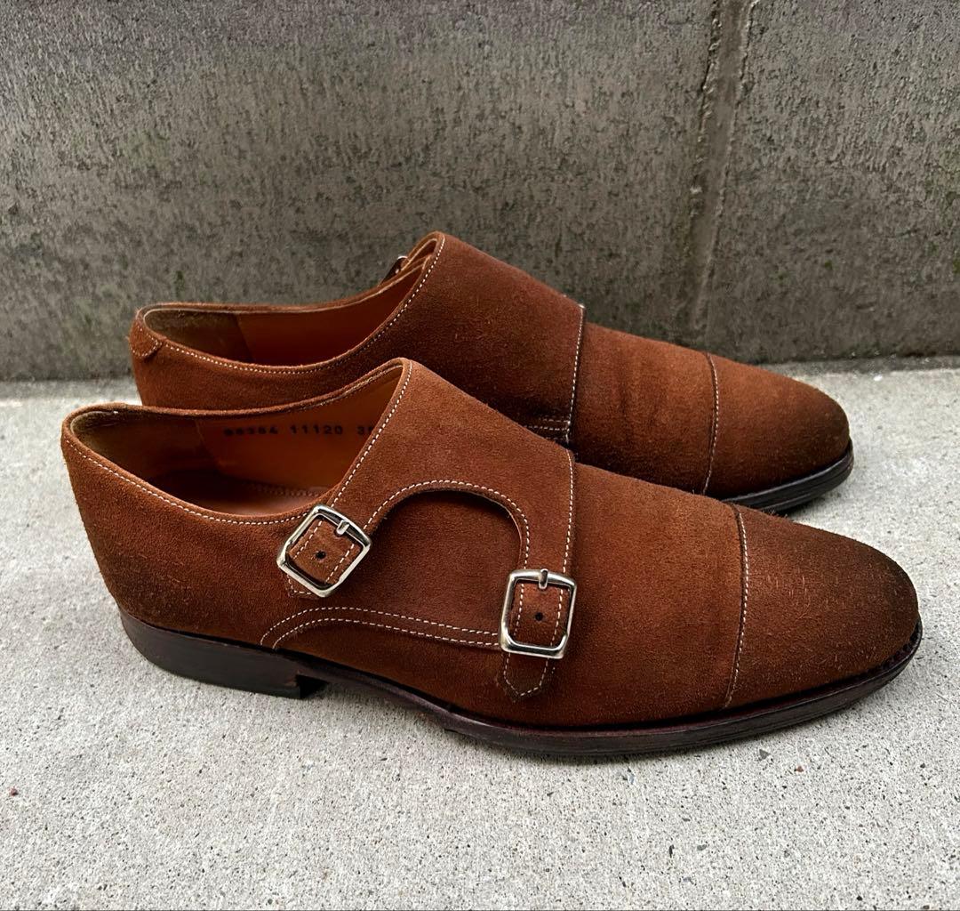 限定セール【美品】ジャランスリワヤ ブラウン スウェードダブルモンク