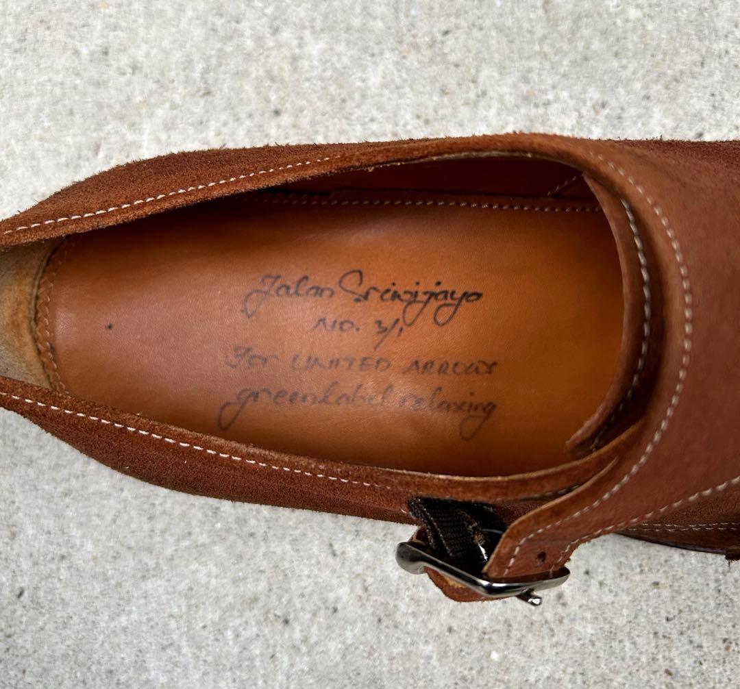 限定セール【美品】ジャランスリワヤ ブラウン スウェードダブルモンク