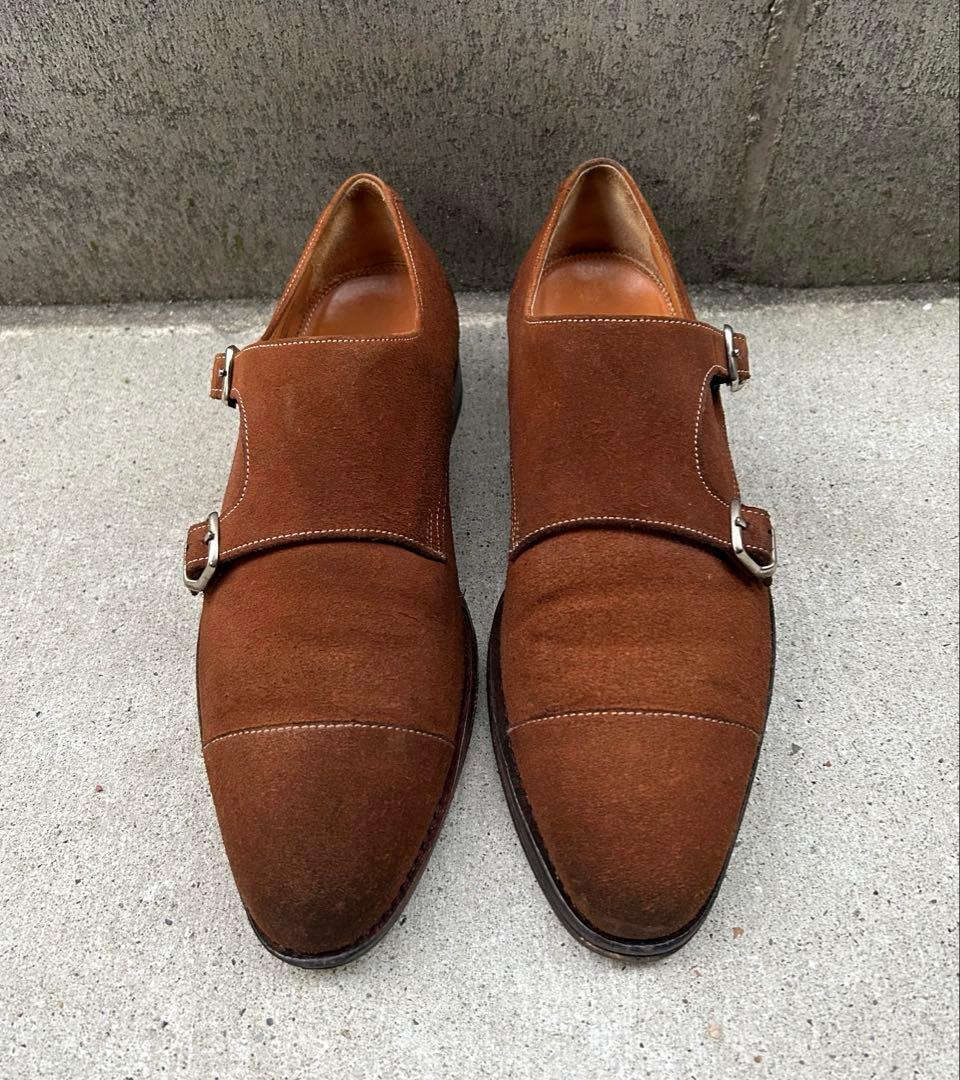 限定セール【美品】ジャランスリワヤ ブラウン スウェードダブルモンク