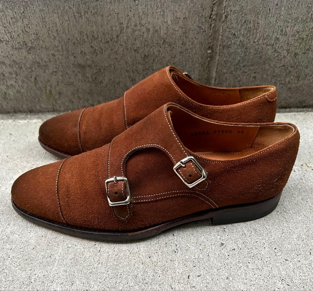 限定セール【美品】ジャランスリワヤ ブラウン スウェードダブルモンク