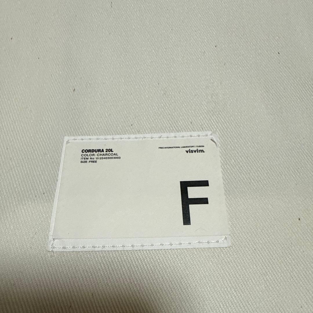 VISVIMヴィズヴィム2025 CORDURA20L CHARCOAL 未使用