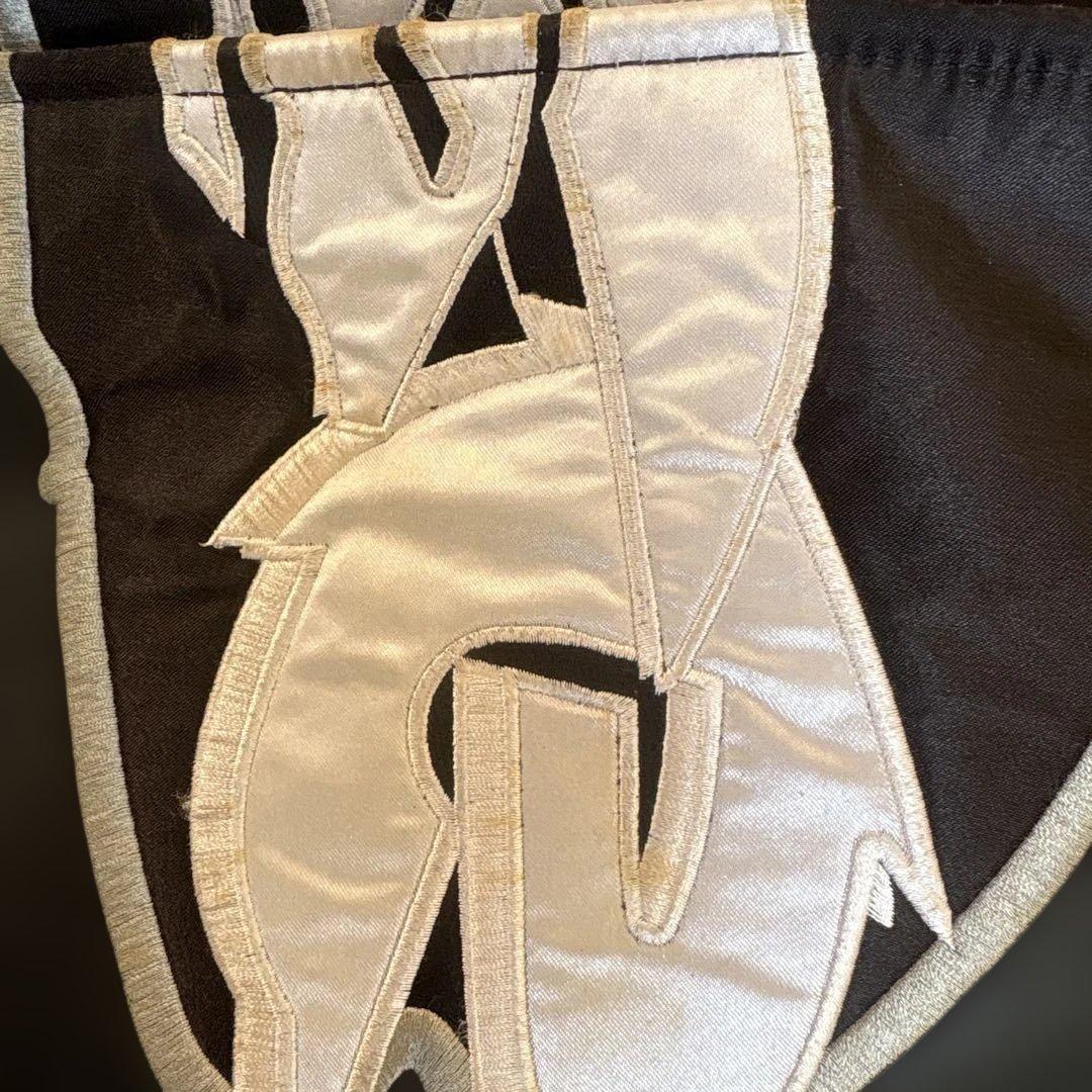 エイプ★レザー スタジャン ブラック/ホワイト