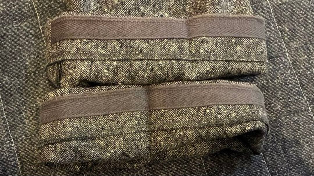 マリオマッテオ ツイード　グレー ワンタックスラックス　ウール100 イタリア製