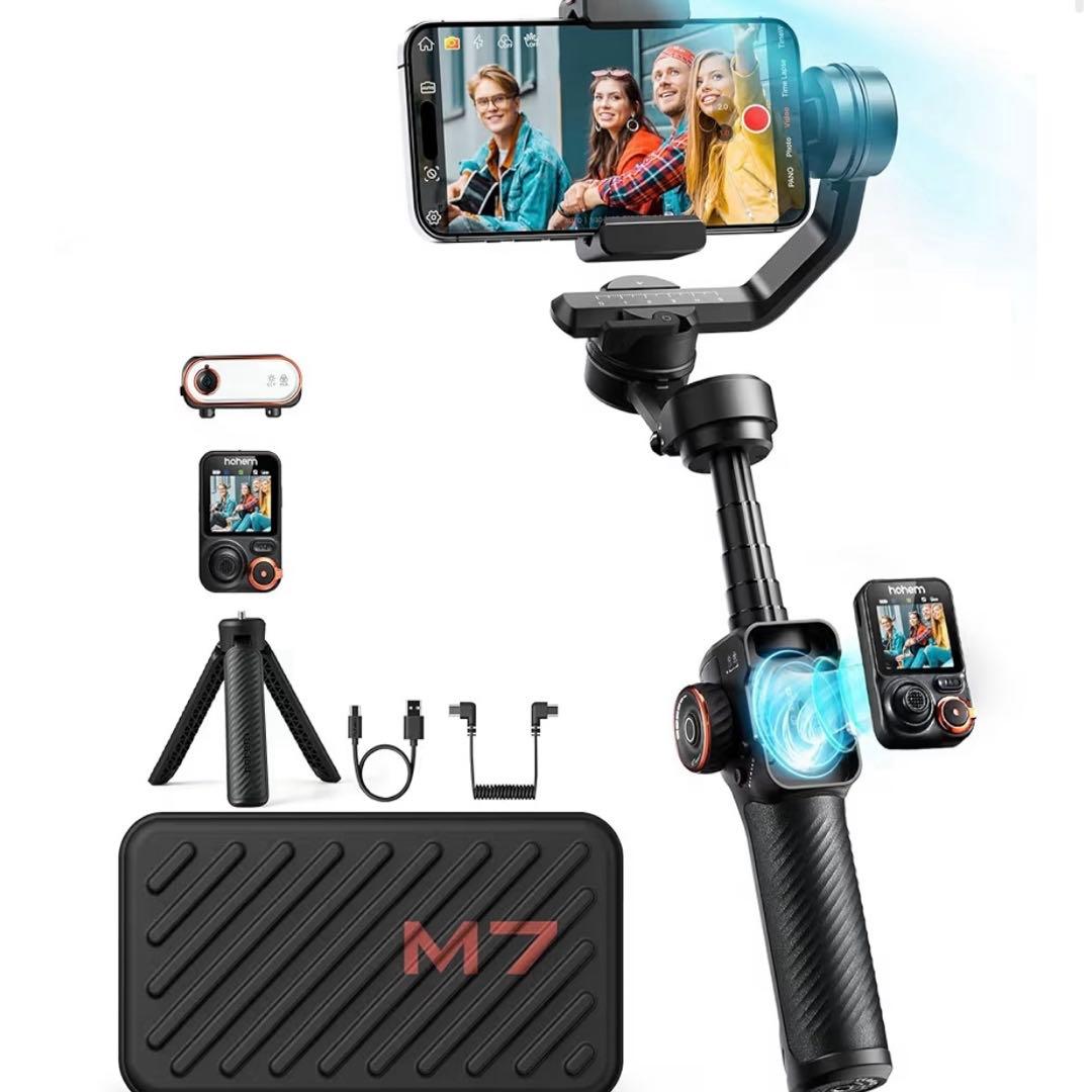 【超美品】Hohem iSteady M7 スマホジンバル AI追尾 リモコン付