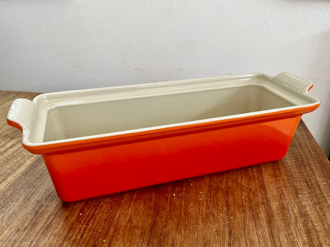 Le Creuset ル・クルーゼ テリーヌ皿　オレンジ 耐熱容器 28cm