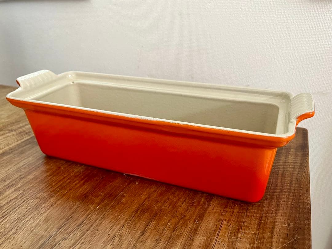 Le Creuset ル・クルーゼ テリーヌ皿　オレンジ 耐熱容器 28cm