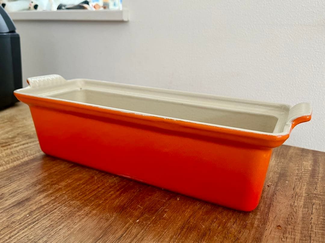 Le Creuset ル・クルーゼ テリーヌ皿　オレンジ 耐熱容器 28cm