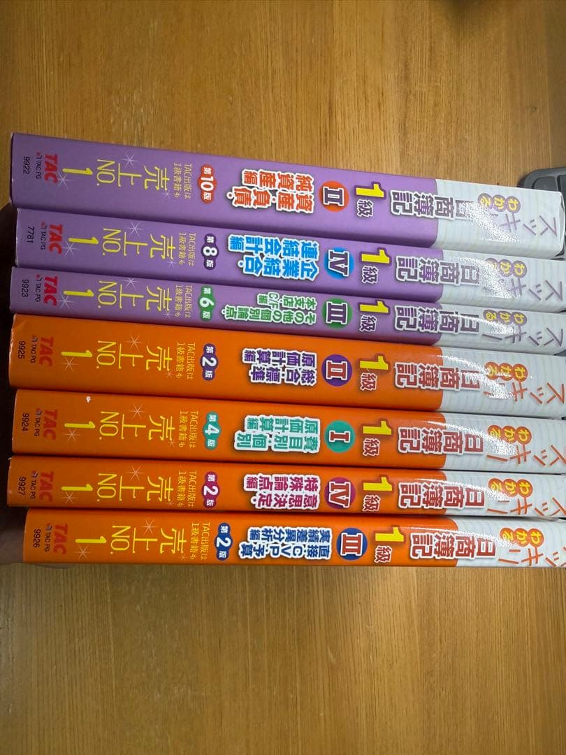 日商簿記1級 合格のトリセツ TAC出版 7冊セット 美品