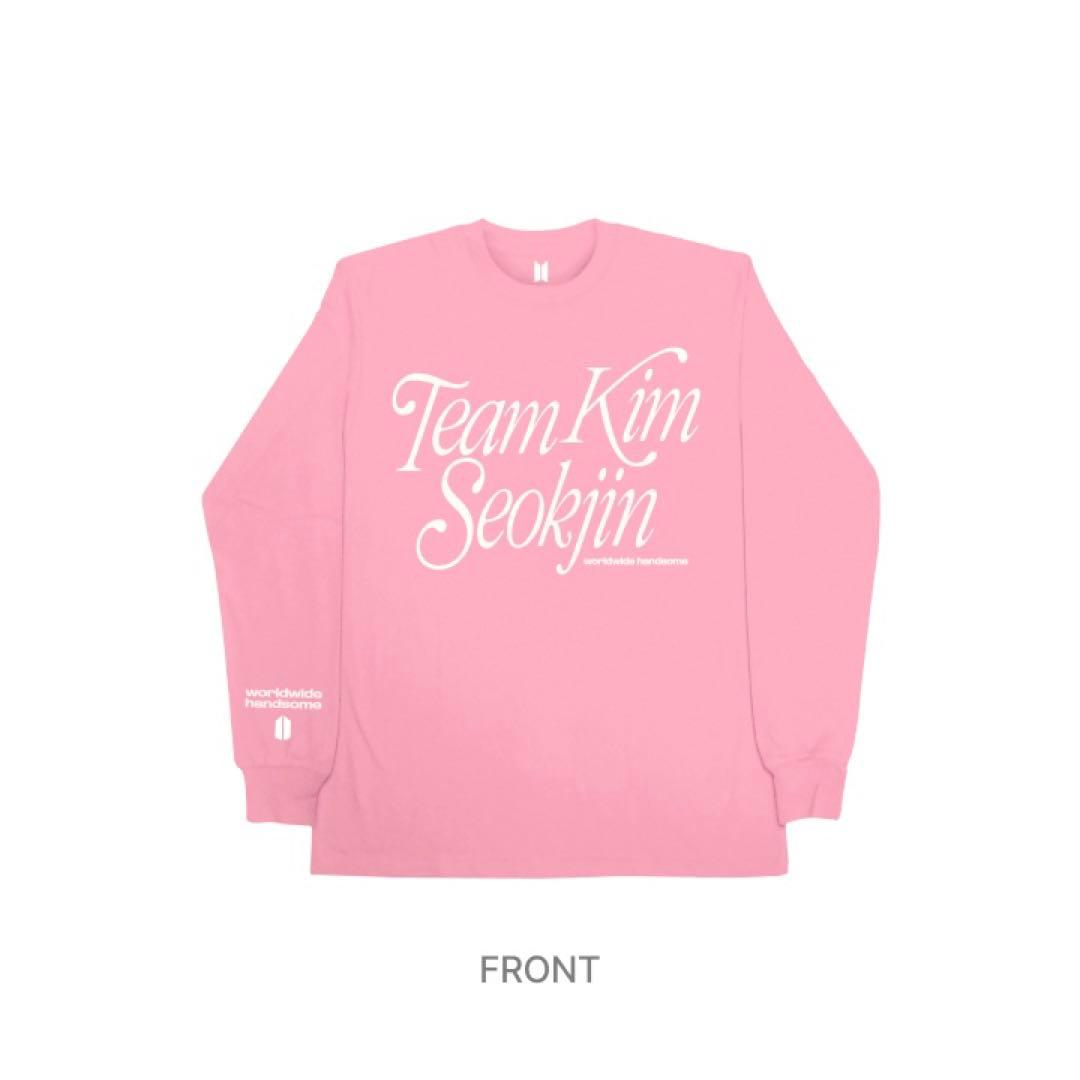 BTS jin ジン ロンT ピンク Lサイズ