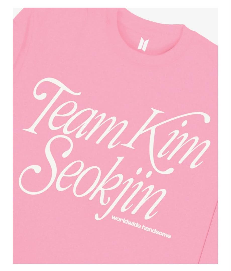 BTS jin ジン ロンT ピンク Lサイズ