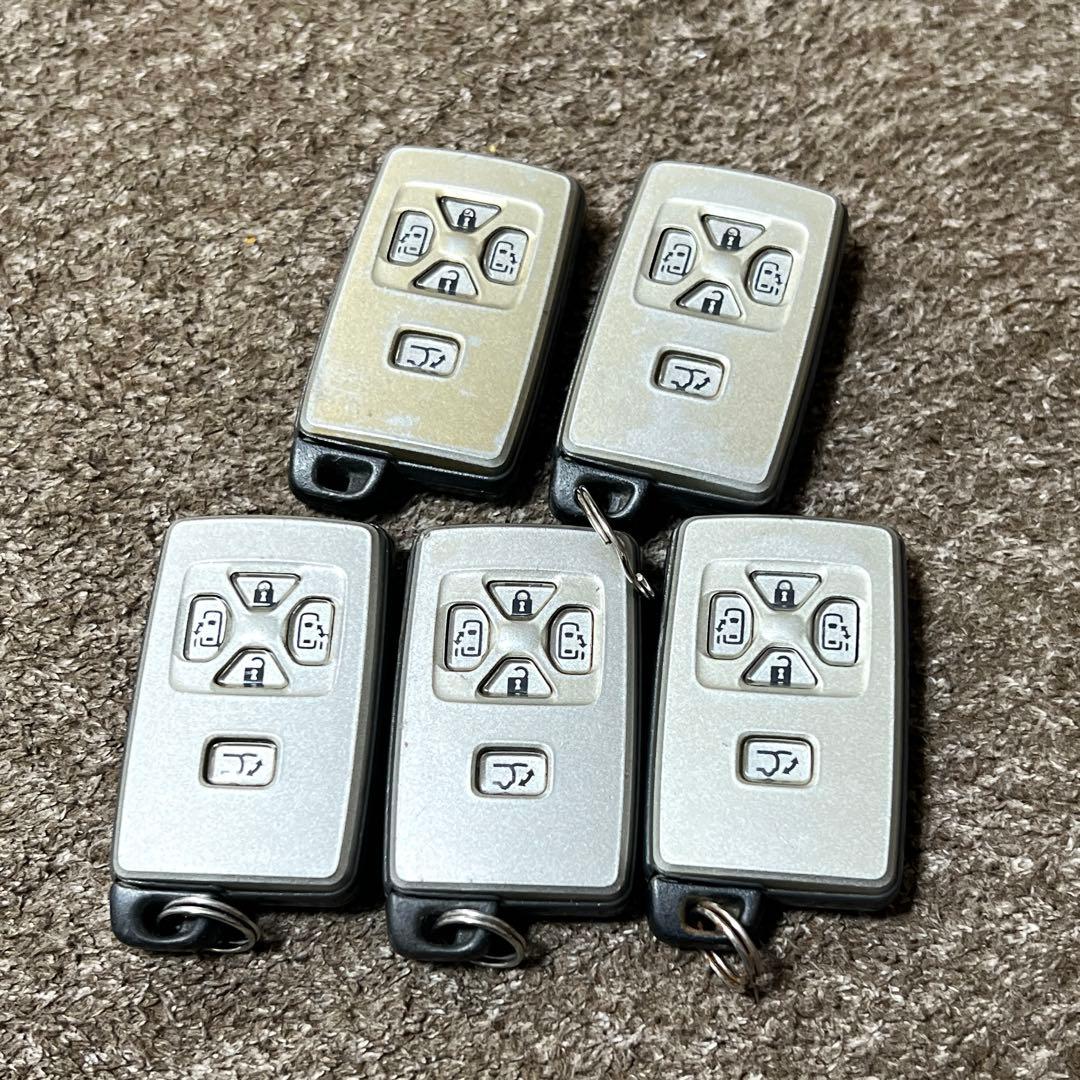 トヨタ ヴェルファイア/アルファード スマートキー 5個　0751 6221