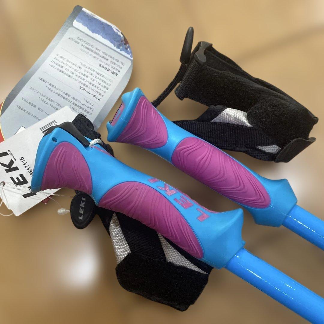 LEKI レキ スキーストック ブラック&ブルー 新品未使用